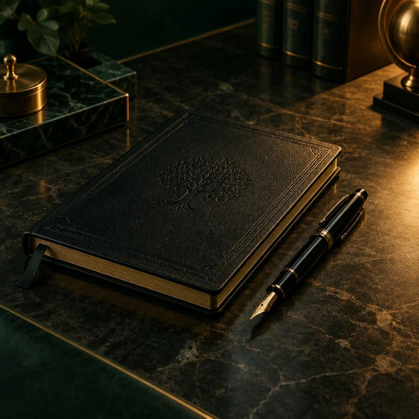A notebook representing perspectives worth sharing